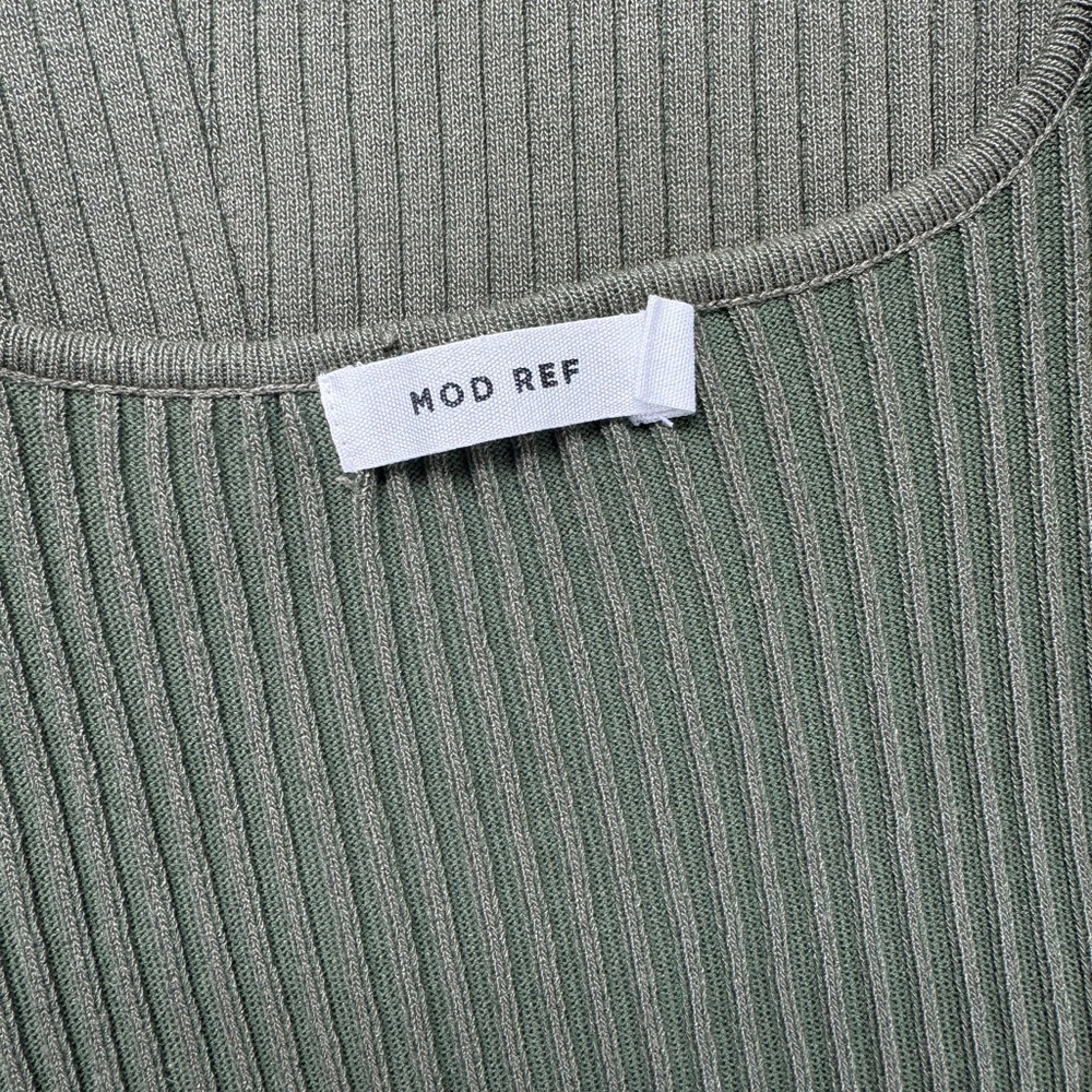 Mod Ref Green Ribbed Midi-Dress - Picture 5 of 6